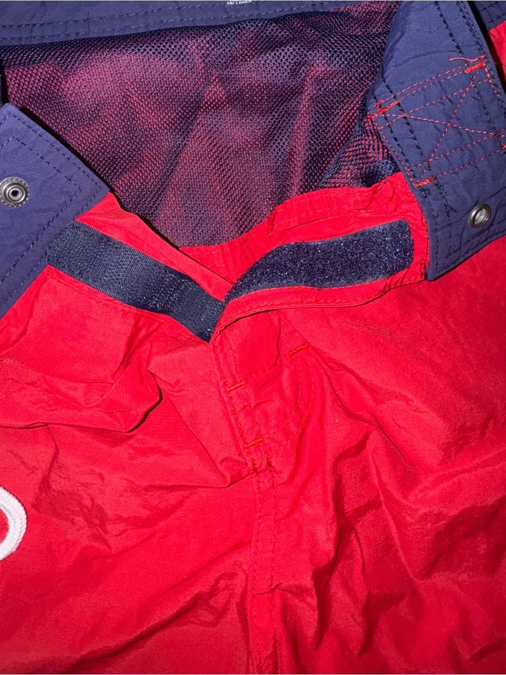 Tommy Hilfiger Men's Swim Shorts M Red Logo Drawstring Mesh Lined #tommyhilfiger